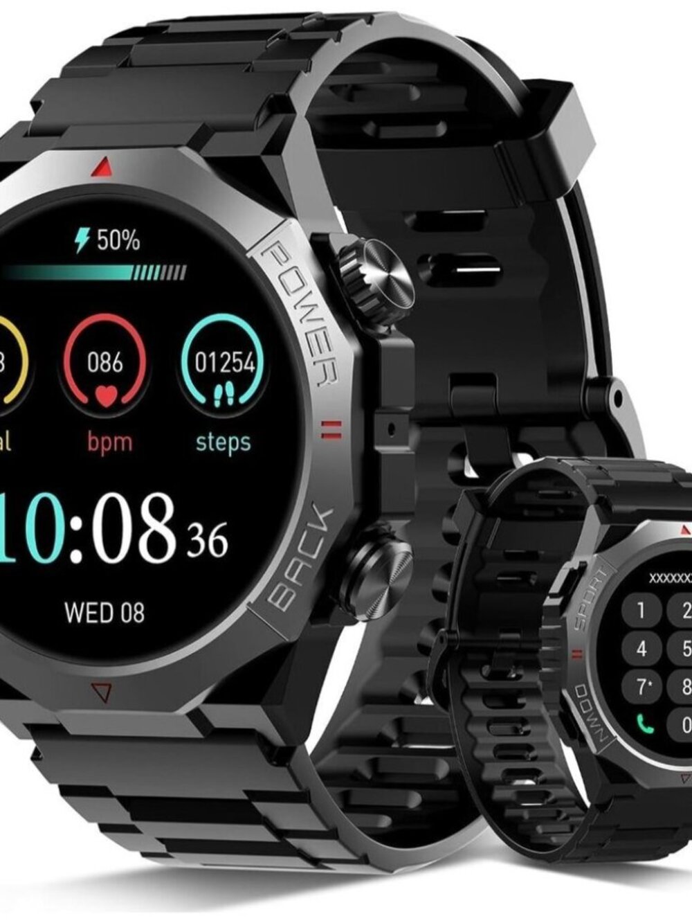 ⚡Military Smart Watch for Men 1.39" HD Touchscreen Fitness Tracker with Sleep